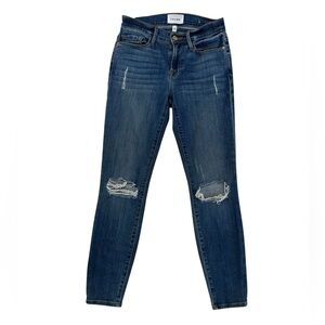 FRAME DENIM Le High Skinny Raw Edge Jeans Size 25